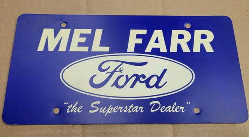 Mel Farr Ford (Northland Ford) - Old License Plate